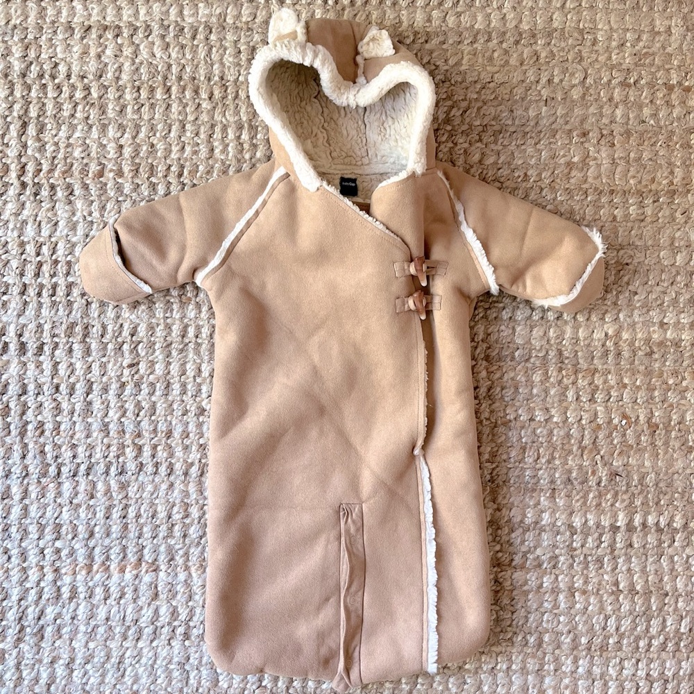 🦙Baby Gap Suede + Sherpa-lined Bunting Sac